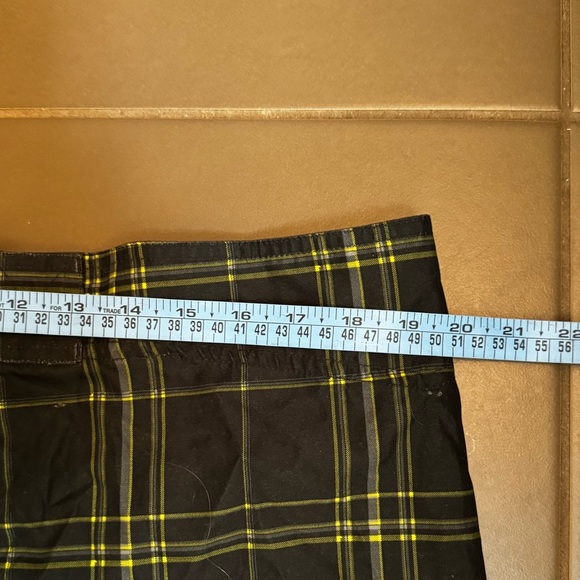 MOSSIMO SUPPLY CO plaid men’s bathing suit board shorts swimsuit size 38 green - Picture 11 of 13